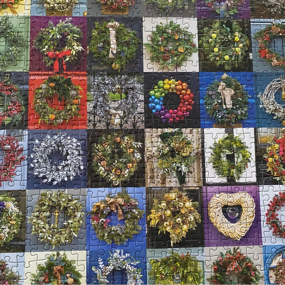 Handmade Wreaths Galison Puzzle 1000 Pieces Complete